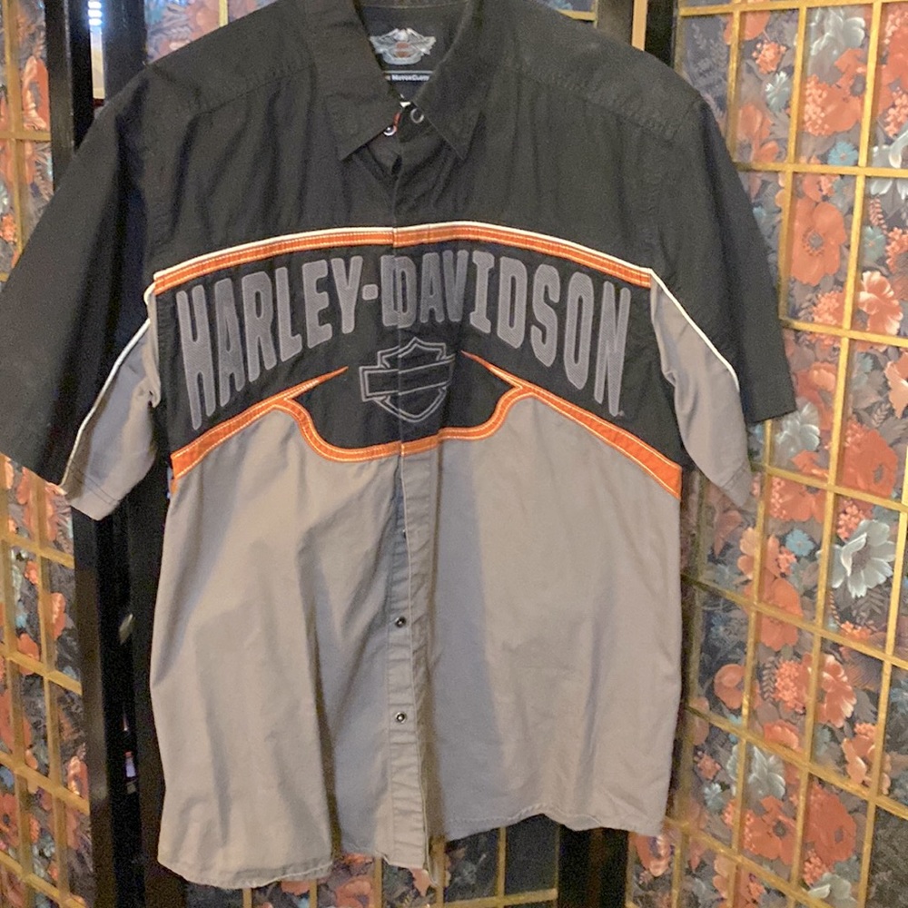 Men’s Harley Davidson Snap Button Shirt